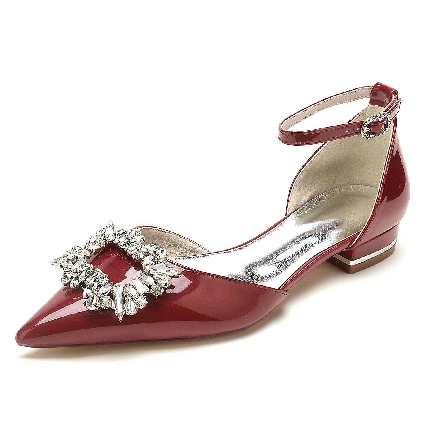 Flat Heel 2.5cm Patent Leather Shoes CK0266 - COCOMELODY